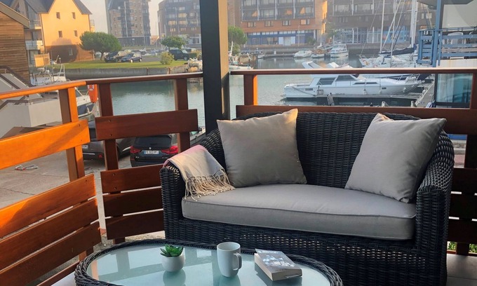 Deauville Apartment | Charming marina with all comforts, view of the boats