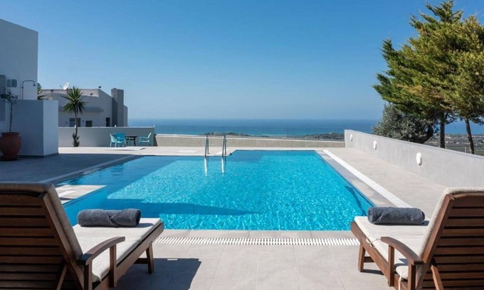 Korfalonas Villa | Charming Rethymnon Villa | 3 Bedrooms | Villa Luppi | Amazing Sea Views and.
