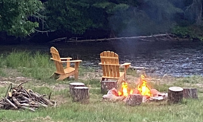 Warrensburg House | Charming riverfront house near Bolton Landing and Gore Mountain with AC