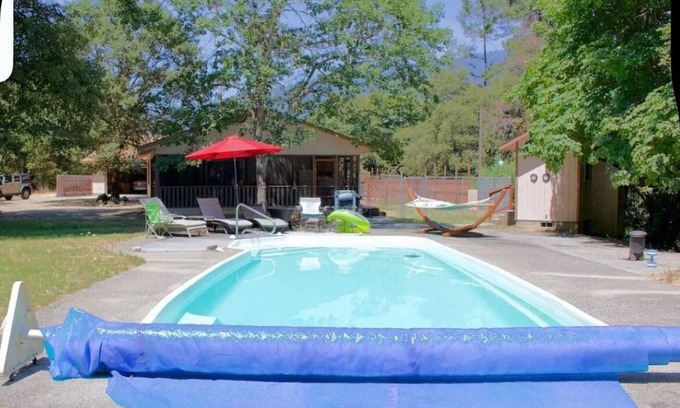 Salyer House | Charming secluded 2-bedroom home in Hawkins Bar with pool and is pet friendly
