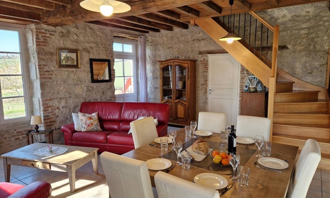 Charroux Cottage | Charming Stone Cottage in Charroux with Terrace
