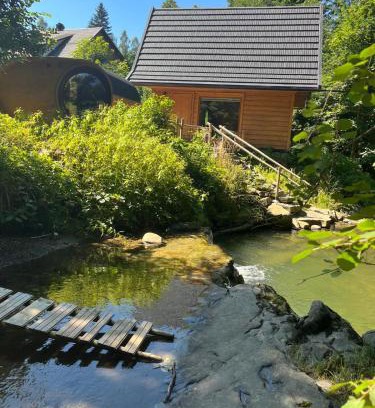 Wegierska Gorka Ski Chalet | Chatka z sauną nad rzeką