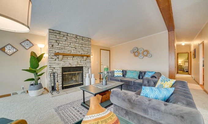 Cheboygan House | Cheboygan Getaway with Fire Pit and Lake Access!