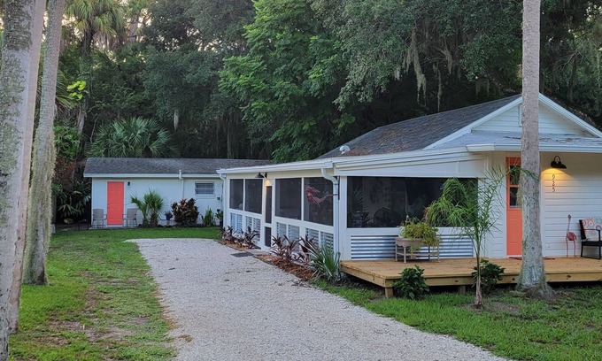 New Smyrna Beach House | Cheerful, Classic Florida Bungalow in New Smyrna Beach
