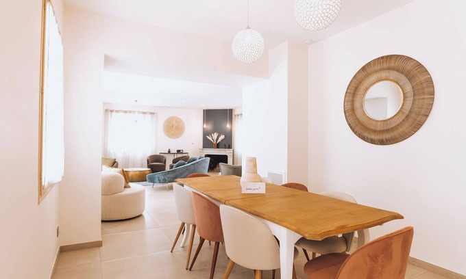 Caux Apartment | Chez Jean-françois, Grand Gîte Familial Haut de Gamme Avec Sauna et Piscine