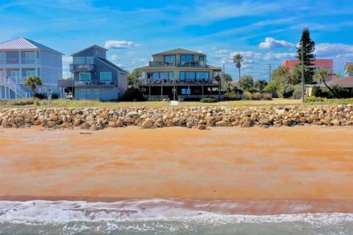 Flagler Beach House | Chic Home: Ocean Views, Hot Tub & Game Room!