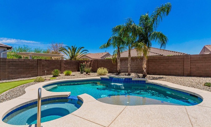 Montecito in Estrella House | Chill by the pool in this Estrella Mtn Ranch designers home!