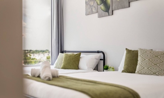 Cedars Apartment | City View 2BR I Parking I King Bed I Workspace