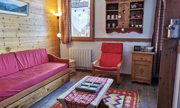 Les Avanchers-Valmorel Apartment | Clairière 32 - 3-room apartment + mezzanine overlooking the valley