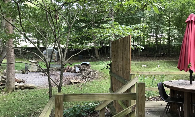 Barnardsville House | Clean cabin on beautiful property.