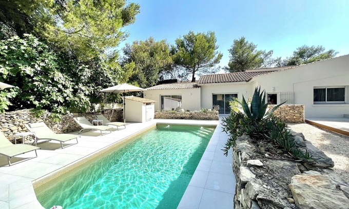 Caremeau House | Clos Mahistre, Studio 4 Étoiles, Climatisation & Piscine