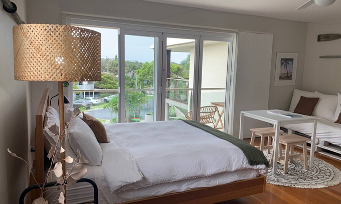 Emerald Beach Apartment | Coastal Luxe self contained studio located meters from Emerald Beach