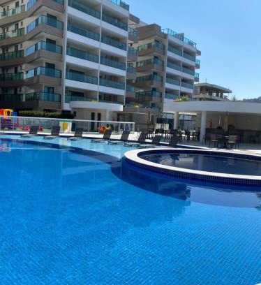 Taio Apartment | Cobertura Pé na Areia com Piscina e Churrasqueira Privativas e Vista para o Mar a 50 m da Praia dos Anjos- SAUNA PISCINA ACADEMIA
