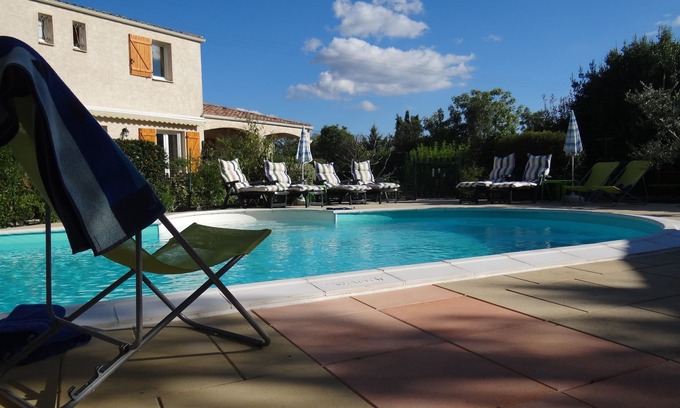 Notre-Dame-de-Londres House | Comfortable gîte with air conditioning, swimming pool, landscaped garden, at the foot of the Pic Saint Loup.