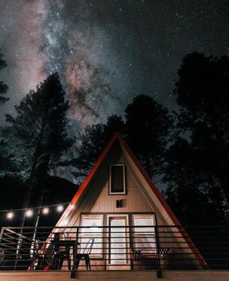 Canoncito House | Cool A-Frame Cabin Rental in New Mexico, for Unforgettable Vacations on the Pecos River