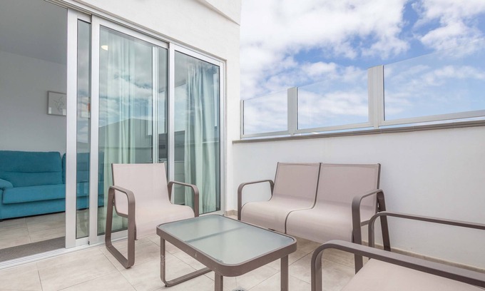 San Andres Apartment | Costa norte San Andres Studio con terraza compartida vista al mar