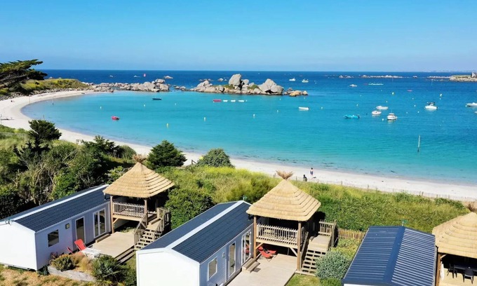 Brignogan-Plage House | Cottage dune garden - Terrace Meerblick - 3 Schlafzimmer 6 persons