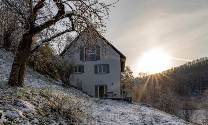 Gerabronn House | Cottage in the countryside with fireplace, sauna, breathtaking view of the valley, several terraces, 1500sqm plot 1.6m high fenced.