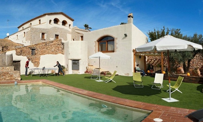 La Bisbal del Penedes Villa | Country House 'Mas Llagostera' with Private Pool, Wi-Fi and Air Conditioning