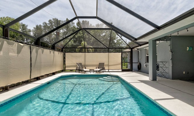 Sebastian Highlands House | 🍹🌞 Cove Paradise! Heated Saltwater Pool, Poolside TV, Near Beaches, Wifi!