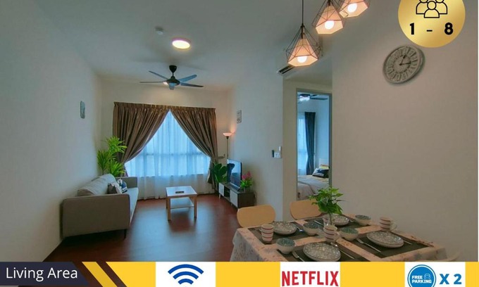 Shah Alam Apartment | Cozy 2R2B Relaxing Skyline Views #GA2