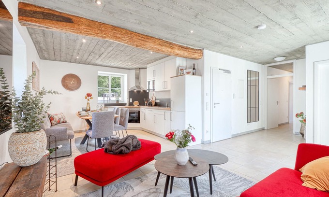 Irrhausen Apartment | Cozy apartment in Irrhausen with sauna