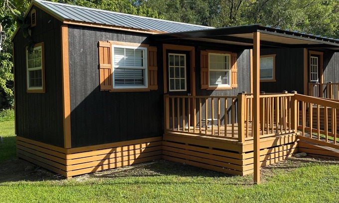 Pointblank Cabin | Cozy cabin in serene Point Blank with fitness room and Hottub