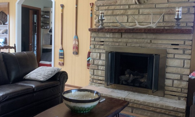 Cherokee Village House | Cozy Cabin with river frontage yards from river launch for kayaking or fishing.