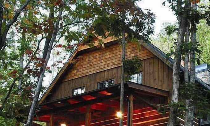 Franklin Cabin | "Cozy Cub Cabin" Sleeps 12 - 3 levels of Comfort - View, Hot tub, Huge Firepit