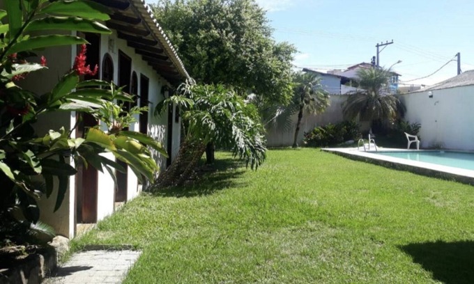 Maravista House | Cozy house with swimming pool, barbecue, gourmet area, lawn and lots of leisure!
