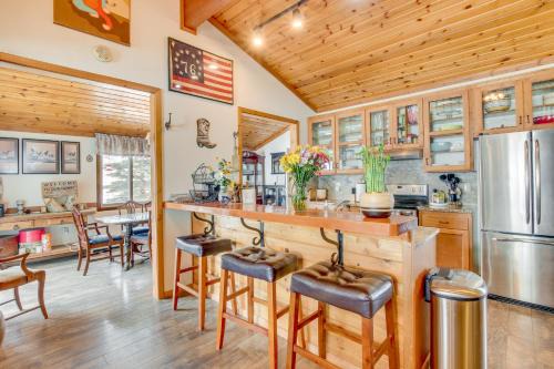 Thayne House | Cozy Mountain Home on 10 Acres with Fire Pit and Games