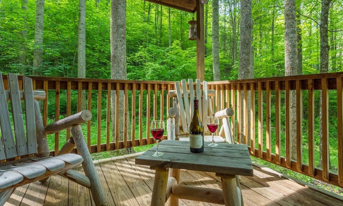 Mars Hill Cabin | Cozy Mtn Cabin, Gas Log Fireplace+Firepit, Grill & Wi-Fi, Private, Nearby AVL!