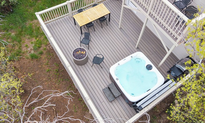 Midway Cabin | Cozy Mtn Cabin w/Views, Hot Tub & Firepit, Shuffleboard + Ski/Bike Locker