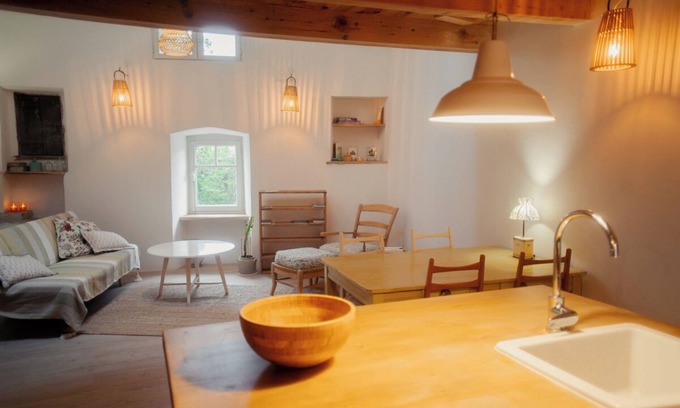 Les Vans Apartment | Cozy, spacious studio/loft in charming Les Vans. Monts d'Ardèche natural park.