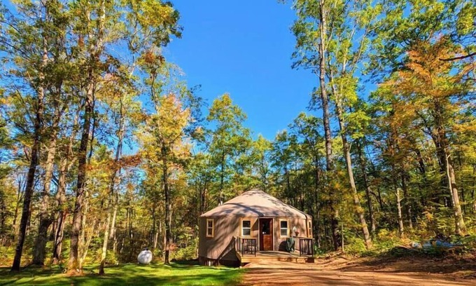 Boulder Junction House | Cozy Year-Round Luxury Yurt with Sauna and Wi-fi