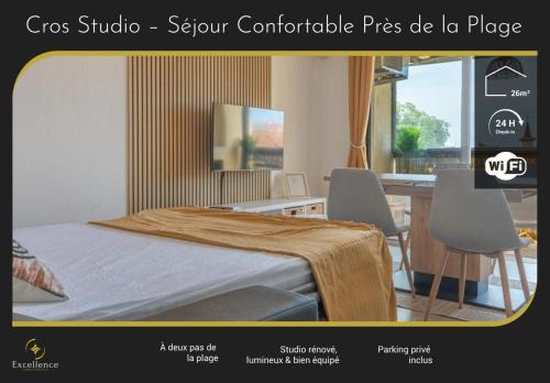 Cros-de-Cagnes Apartment | Cros Studio – Cozy Stay Near the Beach