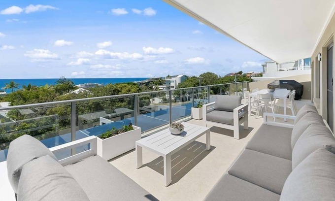 Sunshine Beach Apartment | Crystal Shores U/4, Two Bedroom Top Floor Premium Apartment, Stunning Sea View