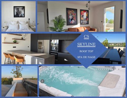 Port Marianne Apartment | CS Skyline rooftop spa de nage