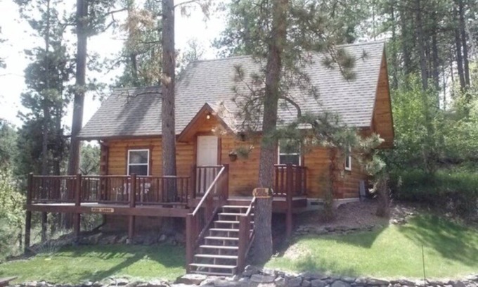 Rapid City Cabin | Custom Built Log Cabin Bordered by Black Hills National Forest
