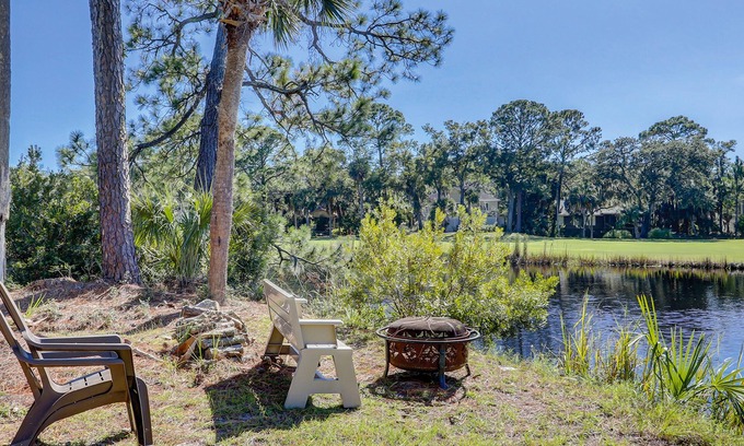 Edisto Island House | Custom home with lagoon views, central AC, & washer/dryer