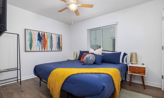 Five Points South Condo | D3-Vulcan's Double Suite-King Beds/Workspace/Pets