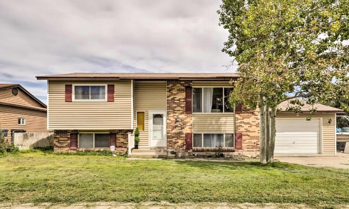 Magna Apartment | Deck and Yard Pet-Friendly Apartment in Magna!