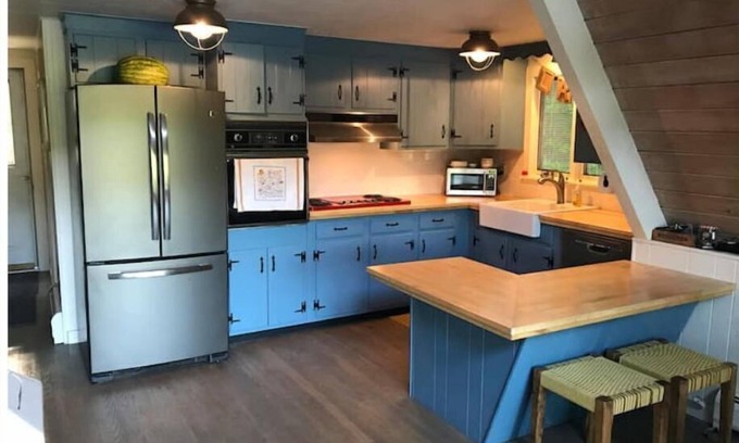 Antrim Ski Chalet | Direct Waterfront, Year-Round, A-Frame Cabin