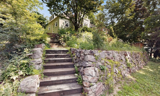 Baraboo House | Dog-friendly downtown home with hot tub & deck
