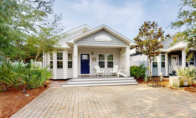 Seagrove Beach House | Dog-friendly home with pool, patio, & washer/dryer