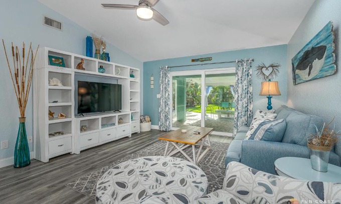 New Smyrna Beach House | Dog Friendly Home wPrivate Fenced Yard, Garage & Fire Pit STEPS to the Beach!