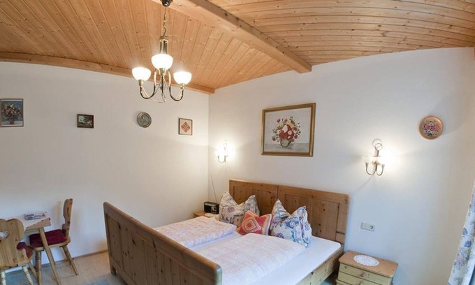 Gries im Sellrain Apartment | Double room, shower, toilet, terrace - Gästehaus Kirchebner