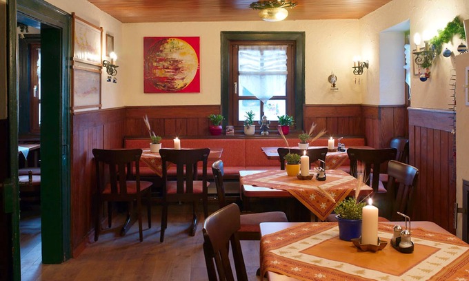 Bad Rappenau Cottage | Double room with shower/WC-old building - Adler guest room Hotel Biergarten