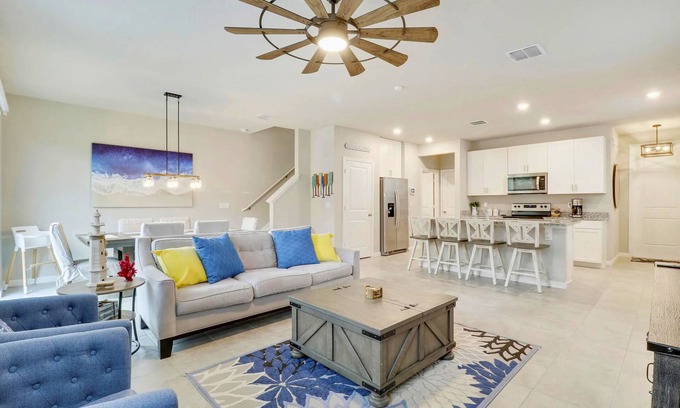 Jensen Beach House | Down the road from the beach! Coastal home w/full kitchen, 3BR, patio & grill.