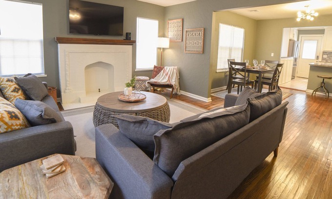Central Oklahoma City House | Downtown Boho Bungalow near State Fair/Plaza/Paseo